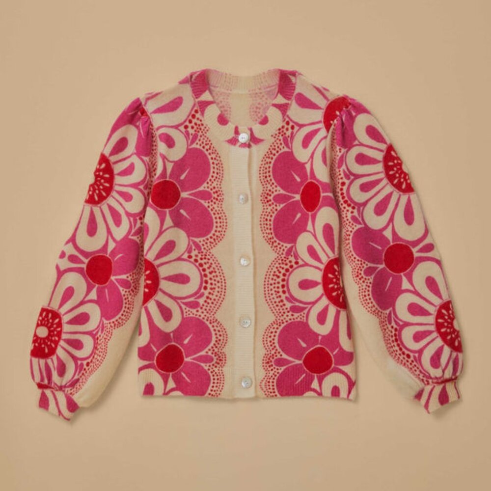 NWT! Farm Rio Maia Knit Cardigan Size L